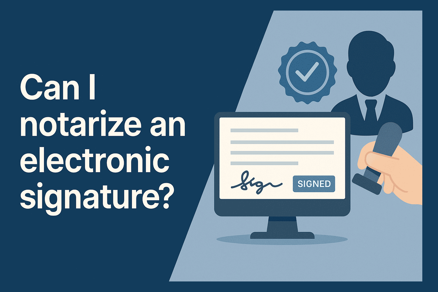 Can I notarize an electronic signature? Yes, and here’s how