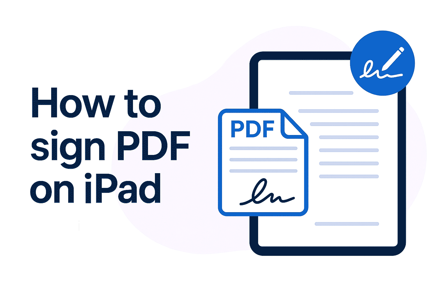 How to sign PDF on iPad the easy way