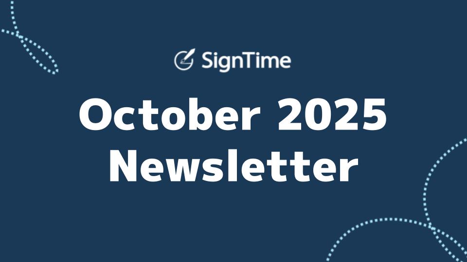 SignTime October 2025 newsletter: New Feature Preview: SignTime Tablet Signのイメージ画像
