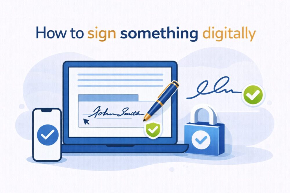 How to sign something digitally