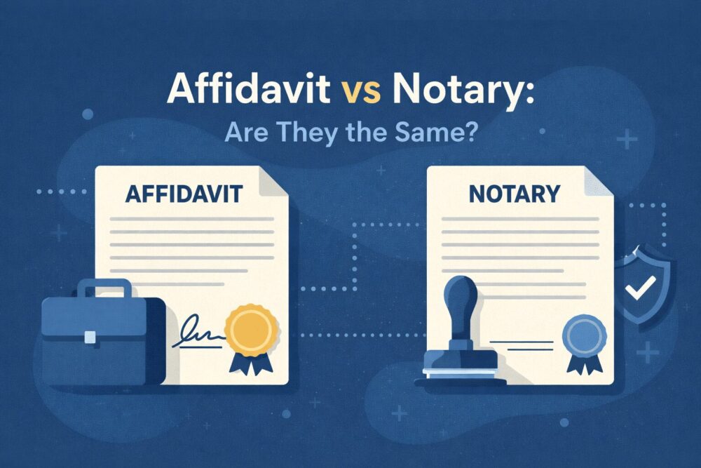 Affidavit vs Notary: Are They the Same?