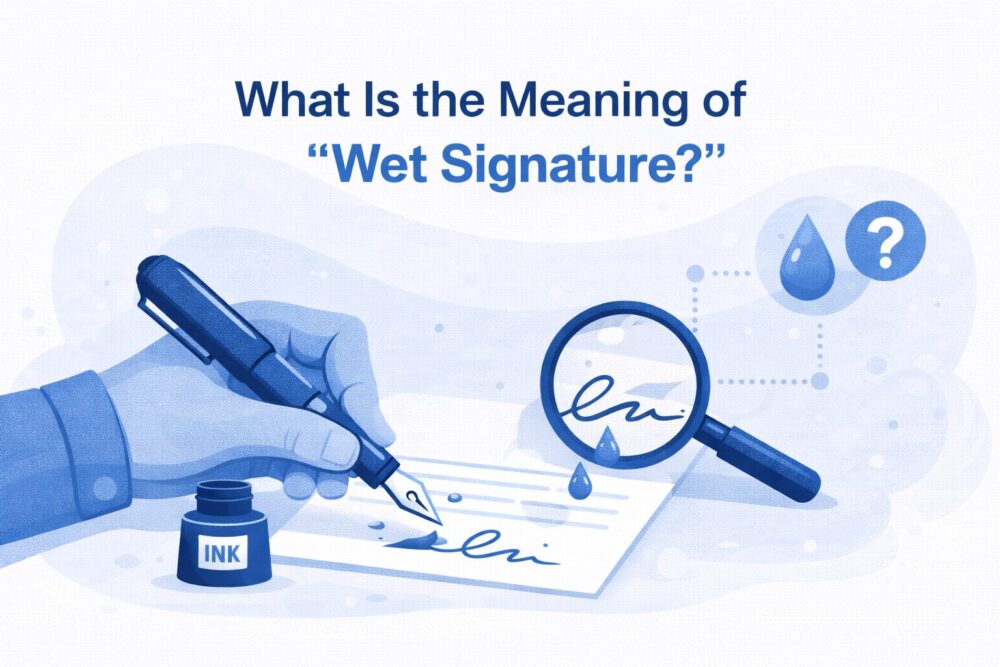 What Is the Meaning of “Wet Signature”?