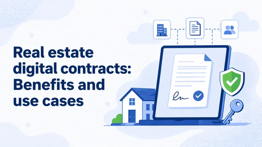 Real estate digital contracts: Benefits and use cases