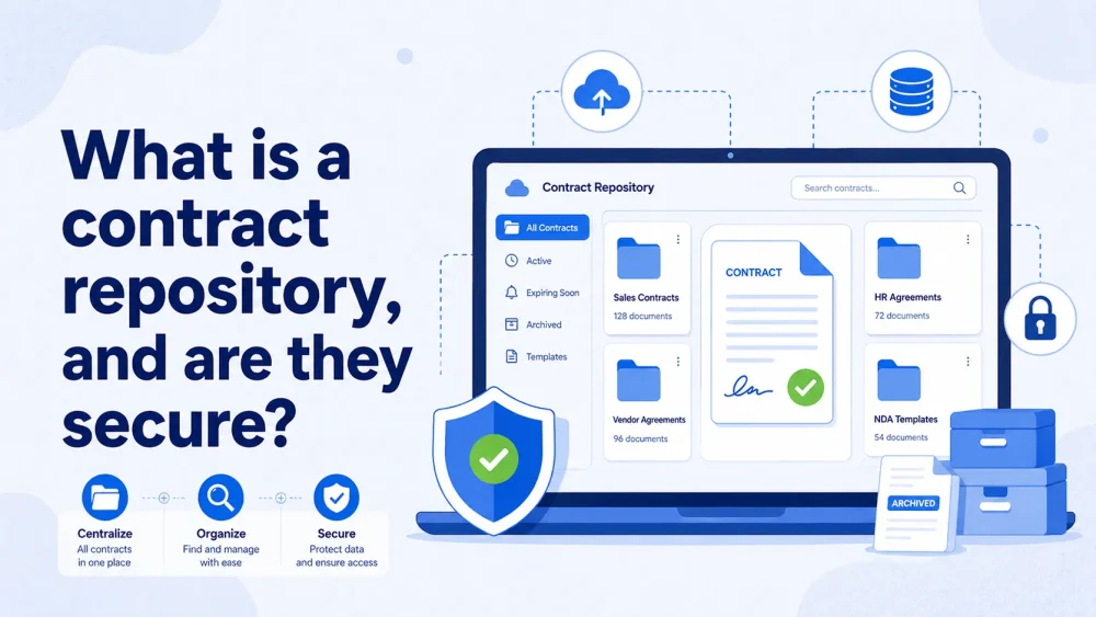 What is a contract repository, and are they secure?