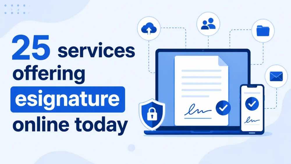 25 services offering esignature online today