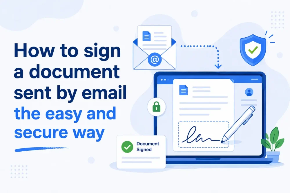 How to sign a document sent by email the easy and secure way