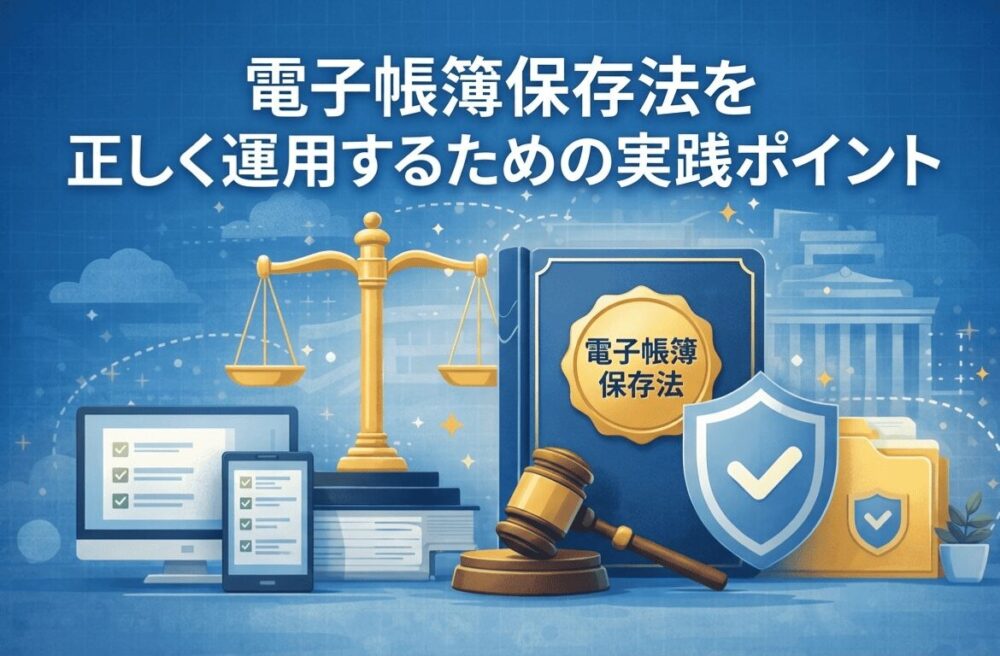 電子帳簿保存法を正しく運用するための実践ポイント