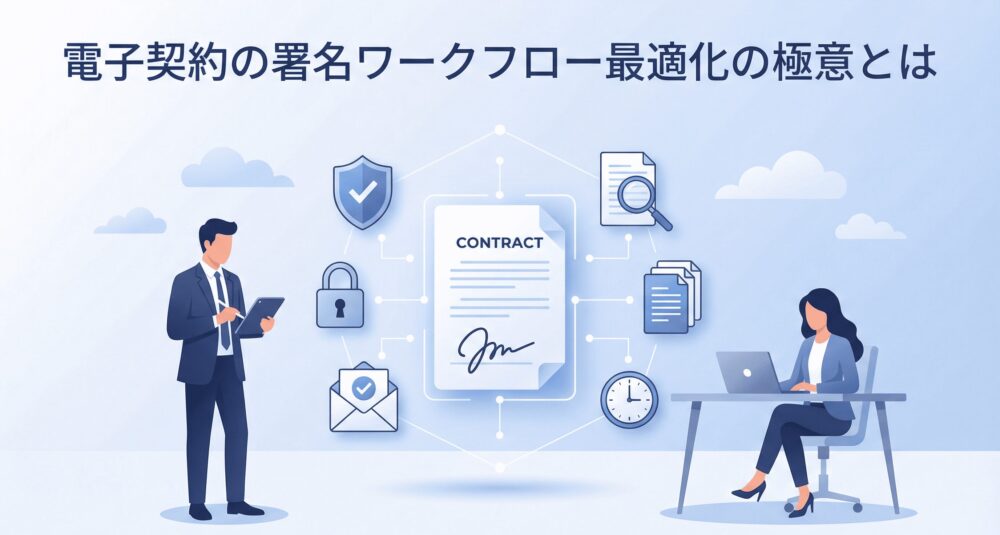 電子契約の署名ワークフロー最適化の極意とは?