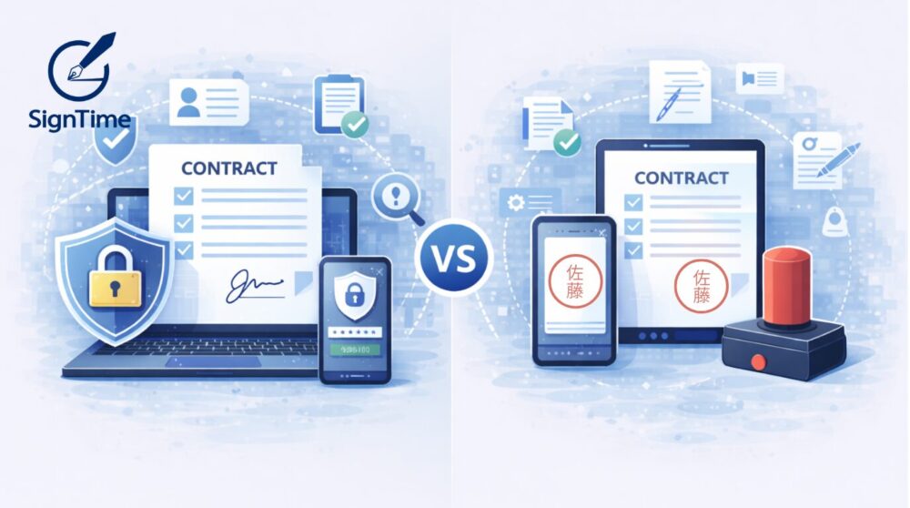 電子署名と電子印鑑の違いとは？法的効力や使い分けをわかりやすく解説