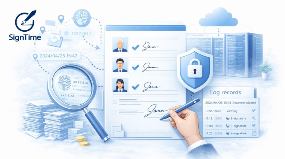 電子署名の法的効力を高める「証跡管理」とは？サインタイムで実現する安全な電子契約