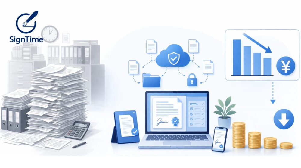 紙業務を電子化すると何が変わる？人件費削減と業務効率化を実現する方法