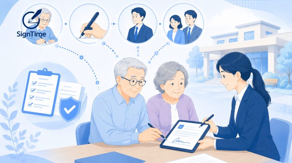 介護施設の契約書、誰がサインする?本人・代筆・代理人・身元引受人の違いと書類整備のポイント