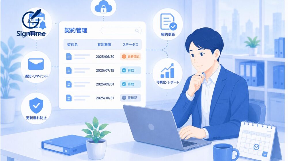 電子契約の有効期限管理とは？更新漏れを防ぐ契約管理のポイント