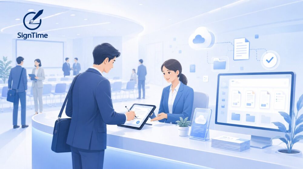 イベント・セミナー受付の同意書を電子化｜タブレットサインで当日の書類対応を効率化