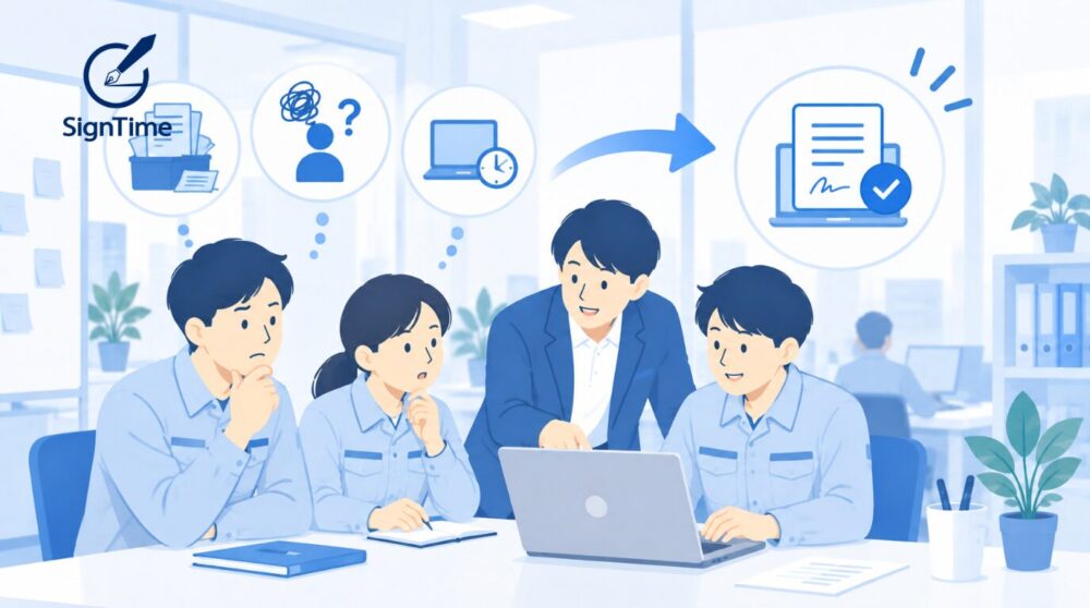 電子契約が社内で定着しない理由とは?現場に使ってもらうための運用ポイント