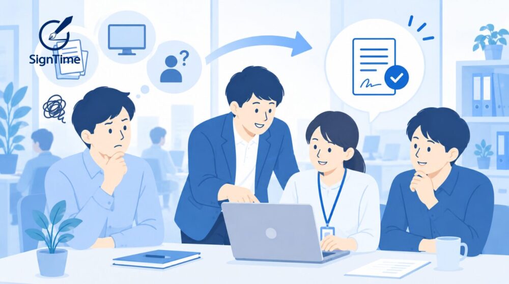 紙の契約書と電子契約書が混在する課題とは?電子保管で管理を整理する方法